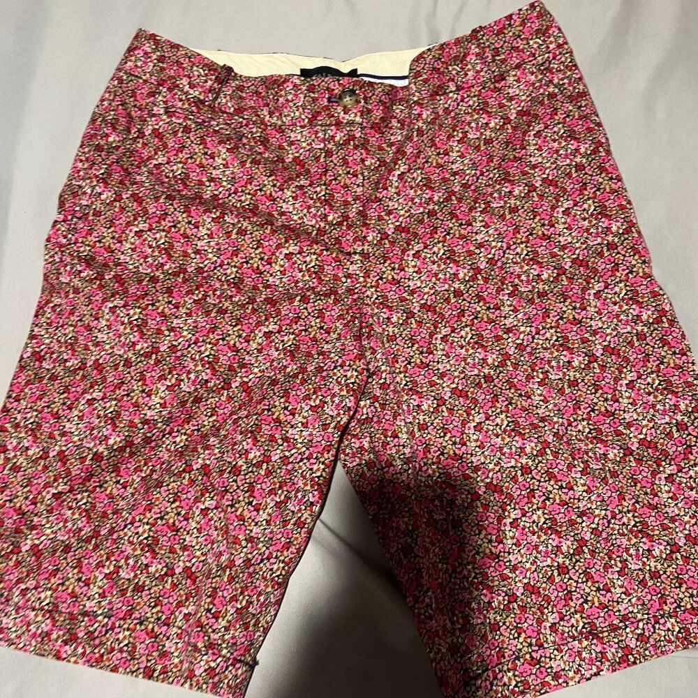 Talbots floral‎ bermuda shorts size 8